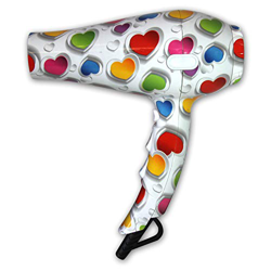 Secador de cabello LIM HAIR VR 4.0 PROFESIONAL con diseño estampado fantasía 2000 W TOURMALINE IONICO, 3 metros cable, 2 boquillas (CORAÇAO, SECADOR) en oferta