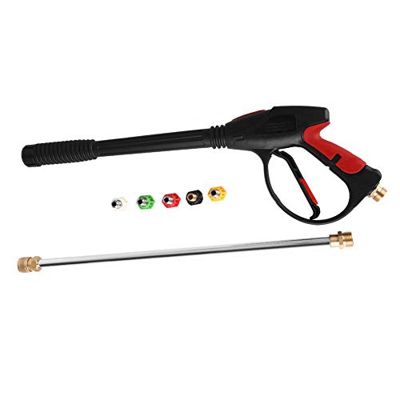 EBTOOLS Limpiador de Alta presión, Pistola de pulverización de Alta presión máxima 4000 PSI, Herramienta de Lavado BSP de 1/2", con 5 boquillas