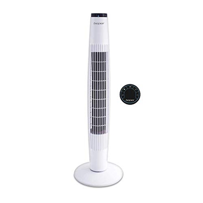 beper VE.300B Ventilador de torre, color blanco, plástico