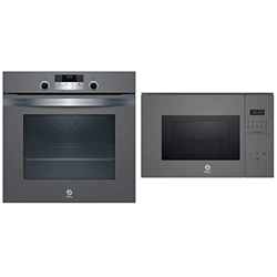 Balay 3HB5358A0 Horno multifunción, Serie Cristal, 60 cm, color cristal gris antracita + 3CG5172A0 Microondas integrable Serie Cristal, Capacidad 20 L precio