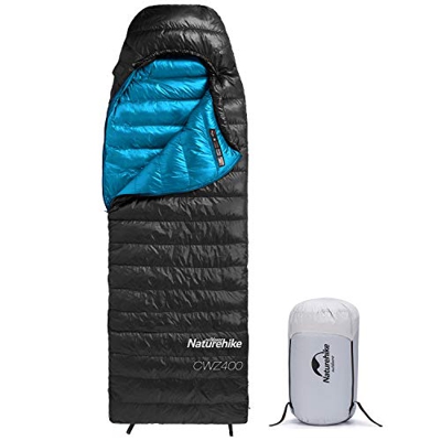Naturehike Saco de Dormir Plumas 550FP/750FP,910g Ultraligero,Unisex para Adultos,3-4 Estaciones,Impermeable,Compacto,cálido y Ligero