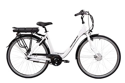 F.lli Schiano E- Moon Nexus 7 28", Bicicleta eléctrica de Paseo, Hombre, Blanco