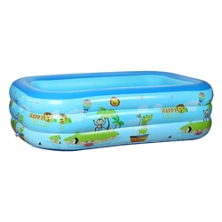 Piscina Hinchable, Piscina Niños Inflable Rectangular para Niños, Bebés, Familia, Piscina para Niños Gruesa Resistente al Desgaste para Jardín, Patio  características
