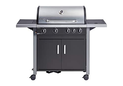 Enders Barbacoa de Gas Chicago 4 K Gas Barbecue Silver - Parrilla de Gas con Tapa Acero Inoxidable, Termómetro Barbacoa y Rejilla Recogegrasas - Barba