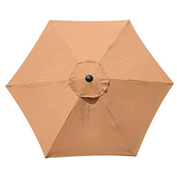 Parasol de repuesto de 2 m, paraguas de poliéster grueso, paraguas de mercado, soporte de mesa de patio, cubierta de jardín (solo toldo) características