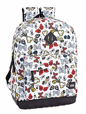 Safta - Mochilas de Minnie o Mickie Mouse de Varios tamaños (Minnie Mouse Icons, 320x140x430mm)