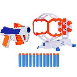 deAO Conjunto de Pistola Lanza Proyectiles y Objetivo con Obstáculo Rotatorio Juego para Principiantes y Práctica de Tiro al Blanco Incluye 6 Proyecti características