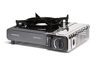 Campingaz - Camp Bistro 3 hornillo de gas individual, hornillo de camping, potencia 2200 W, con maletín para facilitar el transporte