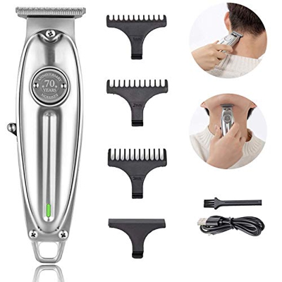 Cortapelos Cortapelo para Hombres Electrónico Máquina Cortar Pelo Profesional con Batería Recargable, 3 Peines, Inalámbrico