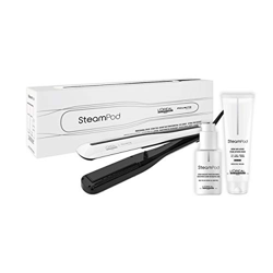 L'Oréal Professionnel Steampod 3.0 - Plancha alisadora + crema para cabello grueso de 150 ml + suero concentrado para puntas perfectas de 50 ml características