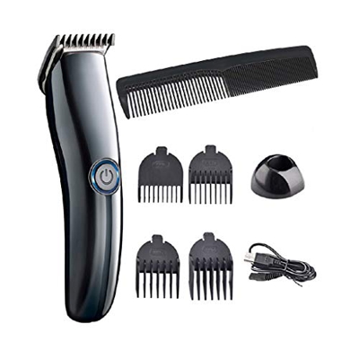 Cortapelos eléctricos, USB, recargable, máquina de corte potente de pelo, juego de peine profesional de cortadora de pelo, kit de corte de pelo para c