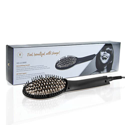 Venga! VG LS 3000, Cepillo alisador, control digital de temperatura 80°-230°C, revestimiento cerámico, turmalina iónica, cabezales de masaje, calentad precio