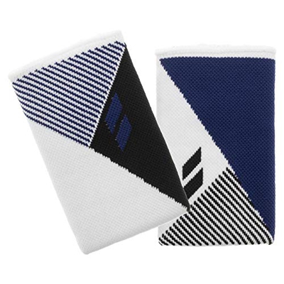 Babolat Reversible JB Wristband Muñequera, Adultos Unisex, White/Estate Blue (Blanco), Talla Única