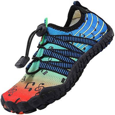 Lvptsh Zapatos de Agua para Niños Zapatos de Playa Secado Rápido Descalza Escarpines de Verano Deportes Acuáticos Swim Beach Surf Yoga,Azul 4,EU31