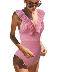 heekpek Traje De Baño Mujer Una Pieza Moda Monokini Push Up Brasileño Rayas Floral Impresión Baño Bañador Traje Bikini Bañadores De Mujer Tallas Grand características