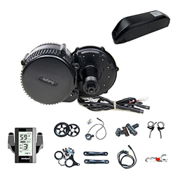 Bafang Bicicleta Eléctrica Motor Central BBS01B Kit de Conversión 36V 250/350 / 500W Motor Central con Batería de 36V 13/15.6/17.4/19.2 / 24Ah (Opcion características