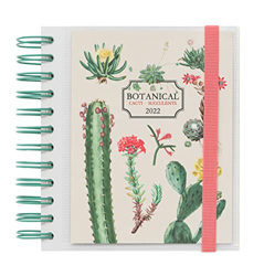 Agenda anual 2022 Día Página Botanical Cacti - Agenda cactus - Agenda 2022 día por página │ Agenda 2022 - Planner 2022 - Agenda escolar 2022 - Product en oferta