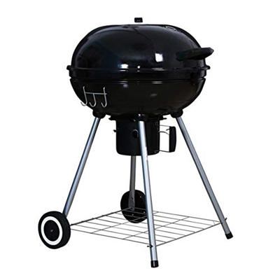 Barbacoa de Carbón 68*58*90cm Vegetal con Ruedas Parilla de Carbón BBQ Parrilla de Carbón Plegable con Tapa de Carbón con 2 Ruedas Soporte de con asad
