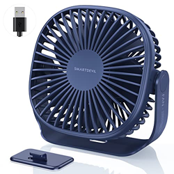 SmartDevil Ventilador USB, Mini Ventilador USB Silencioso con Gancho, 3 Velocidades,Personal Portátil Ventilador PC, para Oficina/Hogar/Viajar/Acampar en oferta