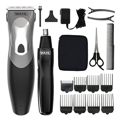 Wahl Clip y enjuagar tijera Clipper y trimmer set