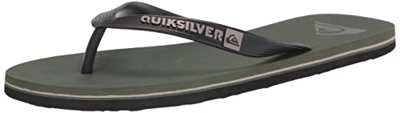 Quiksilver Molokai, Sandalia Hombre, Verde y Negro, 44 EU