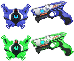 TINOTEEN Pistolas de Juguetes y Chaleco, Armas de Juego de 2 Jugadores para 6 7 8 9 10 11+ Niños características