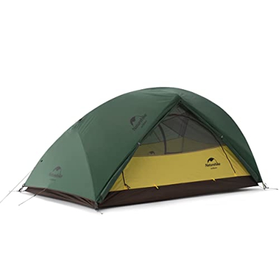 Naturehike Star-River Tienda de campaña 20d Silicona Tela Ultraligero 2 Persona (210T Bosque Verde)