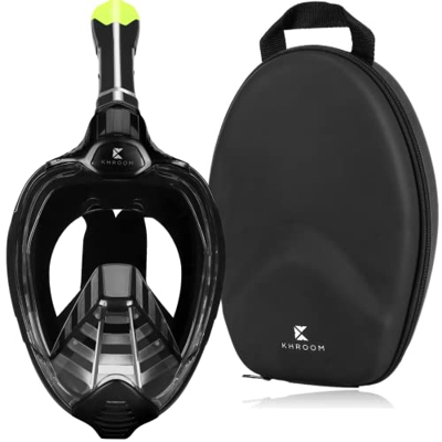 Khroom® Máscara de esnórquel Segura para CO2 Probada por DEKRA® máscara Facial Completa | Más Vendido 2019-2020-2021 | Seaview X - máscara de Buceo pa