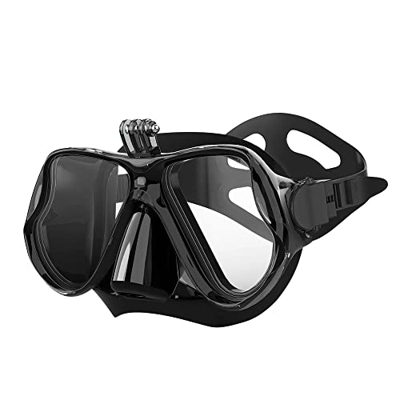 Jooheli Máscara de Buceo, Máscara de Buceo para Adultos de Soporte Compatible para on GoPro, para Buceo y Snorkel, Unisex Adulto