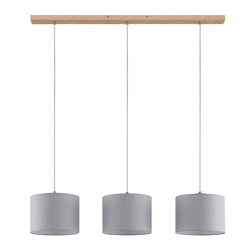 Lindby Imarin lámpara colgante, 3 luces, gris precio