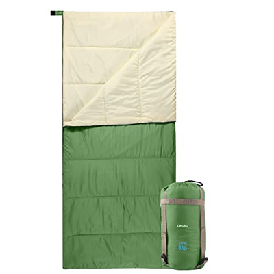 Saco de Dormir Compacto Ohuhu el Verano para Clima cálido, Ligero, portátil, Saco de Dormir para Adultos, niños, con Bolsa de Transporte, para Camping