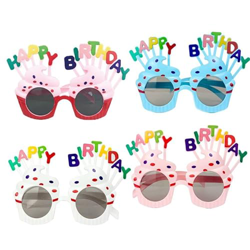 Gafas de Fiesta para Cumpleaños,4 PCS Gafas de Sol de Fiesta de Cumpleaños Gafas de Pastel de Cumpleaños Gafas de Sol para Niños Niñas Adultos Fiestas precio