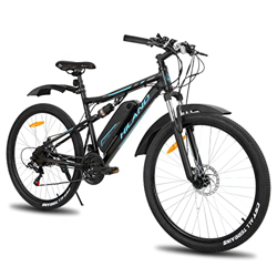 HILAND 27.5 Pulgadas Bicicleta Eléctrica, Bicicleta De Montaña Eléctrica para Mujeres y Hombres, Bicicleta Eléctrica De Suspensión Completa con Motor  en oferta