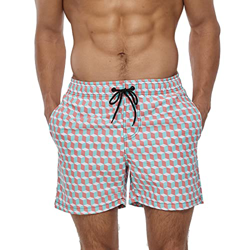 Bañador Natacion Hombre, Shorts de Baño para Hombre, Pantalones Cortos de Playa de Verano de Secado Rápido, Trajes de Baño para Hombres con Forro de M características
