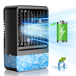 Pinguino Aire Acondicionado Portatil Ventilador Silencioso, Recargable Enfriador de Aire, Sin Cables Climatizador Portatil con Humidificador, Ventilad precio