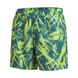 Speedo Hombres Shorts de baño Estampados de 16" para Ocio, Swell Green/Juniper Green/Empire Yellow, XXL características