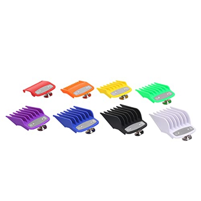 Sunydog 8PCS Guía de Corte Peine de peluquería Juego de Herramientas de peluquería Juego de Peine de límite Colorido Compatible con la cortadora de Ca