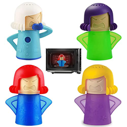 4 Piezas Limpiador de microondas, Desodorizante para Neveras, Angry Mama Limpiador Microondas, Limpiador de Vapor de microondas, Cool Mama Congelador  en oferta