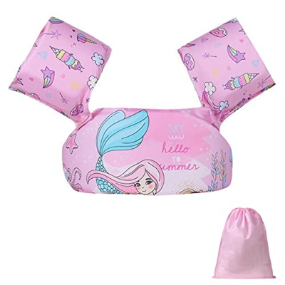 Flintronic Manguitos Flotadores Entrenamiento/Ayuda para Nadar de Niños,Chaleco de Natación de Seguridad para Mar/Playa/Piscina,Plegables Flotadores c