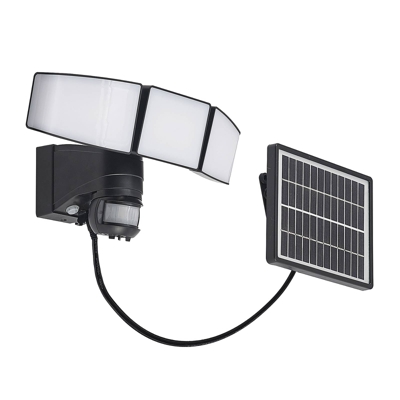 Prios Kalvito foco pared solar LED sensor, 3 luces