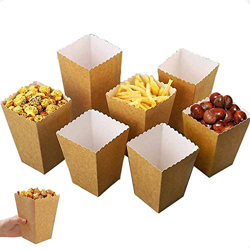 30 Piezas Cajas de Palomitas, Popcorn Box, Mini Caja Fiesta Palomitas, Bolsas De Palomitas De MaíZ, Cajas De Palomitas De MaíZ, Hechas de Papel Kraft, en oferta