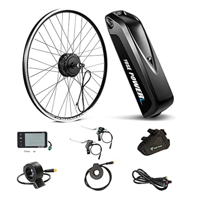 YOSE POWER Kit de conversión para bicicleta eléctrica de 28 pulgadas, 36 V 250 W, motor trasero de 28 pulgadas, para tornillo britzel Freewheel con co