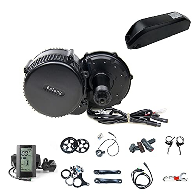 BBSHD BBS01B 36V 350W Kit de Conversión de Bafang Bicicletas Eléctricas, Batería de Tubo descendente Opcional de 36 V 13Ah