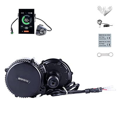 BAFANG Motor Mid 750W 48V BBS02B 100MM Kit de Conversión de Bicicleta con DPC 18 Pantalla con Chain Wheel 46T, Batería Hailong Opcional 11.6/13 / 17.5