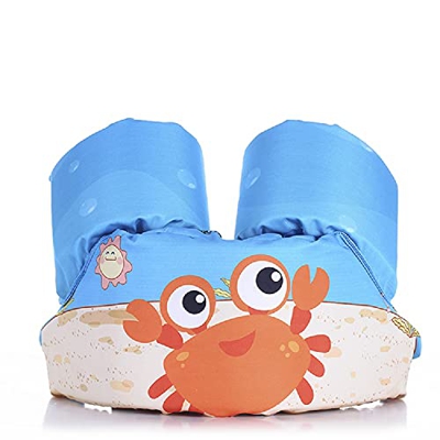 Luckism Brazaletes de natación para niños de 3 a 4 años de 2 a 6 años de ayuda de natación para niños Equipo de entrenamiento de natación cangrejo