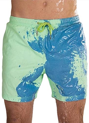 NXDRS Bañadores de Playa Que cambian de Color para Hombre - Pantalones de Playa Que cambian de Color sensibles a la Temperatura Bañadores de Surf para