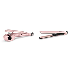 BaByliss 2664PRE Rizador de pelo automático Curl Secret Rose Blush 235 con doble calentador cerámico + 2498PRE Plancha de pelo Rose Blush 235 con plac características