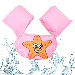 Chaleco de Natación para Bebé,Chaleco Flotante para Niños con Brazalete,Chaleco Sin Inflación para Natación con Patrón Lindo,Chaquetas de Entrenamient en oferta