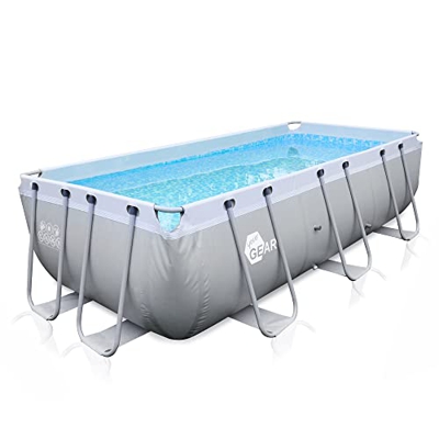 yourGEAR Piscina familiar 4x2x1m Piscina con marco de acero Piscina Jardín XL Pool