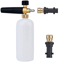 Pistola de espuma para nieve Lance Cannon Arandela a presión 1 L Botella Jet Botella ajustable generador de jabón manguera espumante compatible con co precio